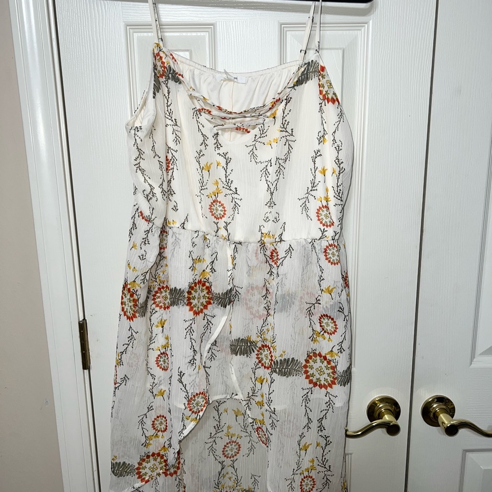 NWT, summer tank, high low, great neutral colors